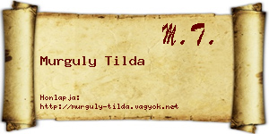 Murguly Tilda névjegykártya